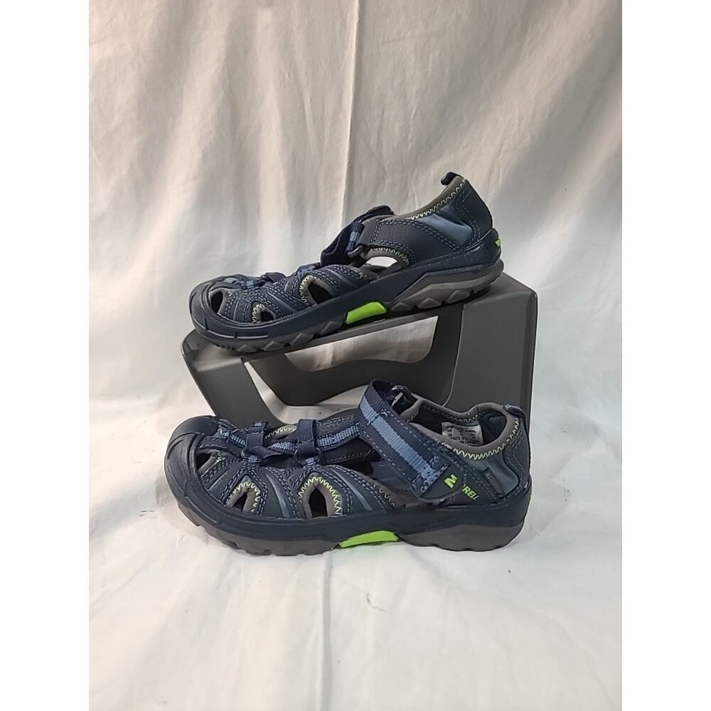 New Boys Merrell Hydro Sandles Size US 1M/32 EUR Blue/Green/Gray